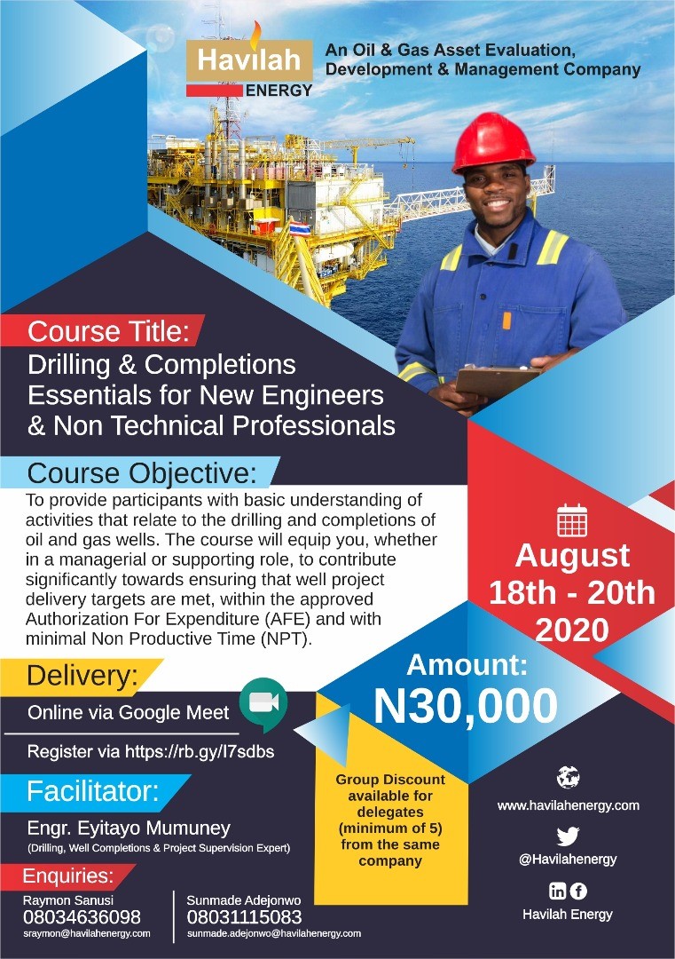 Enroll for the next batch of Drilling & Completion Essentials for New Engineers & Non-Technical Professionals