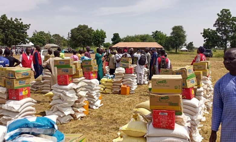 NEDC begins sharing of rice to flood victims